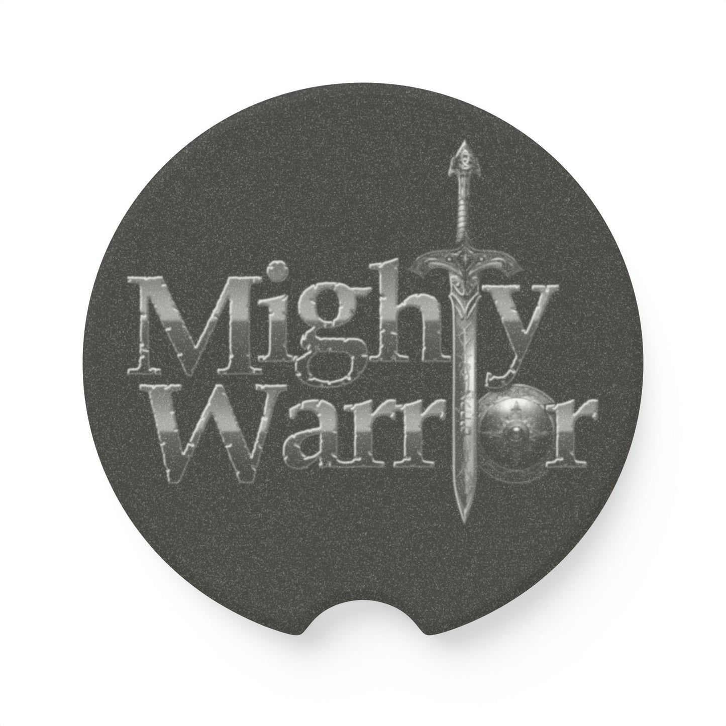 Mighty Warrior Soapstone Car Coaster, Car Accessory, Gift for Men, Dashboard Decor, Unique Car Interior, Father's Day Gift, Warrior Theme