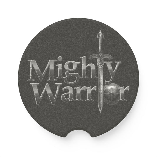 Mighty Warrior Soapstone Car Coaster, Car Accessory, Gift for Men, Dashboard Decor, Unique Car Interior, Father's Day Gift, Warrior Theme