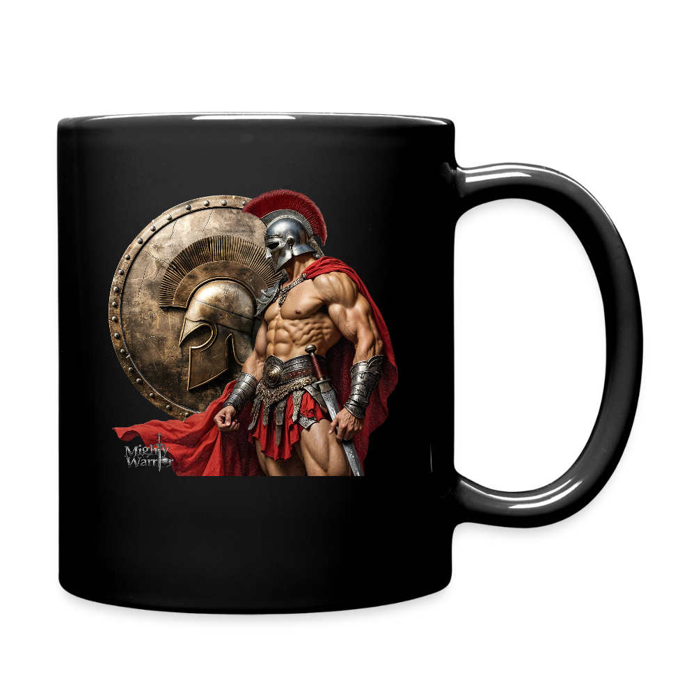Full Color Mug - Spartan Warrior - black