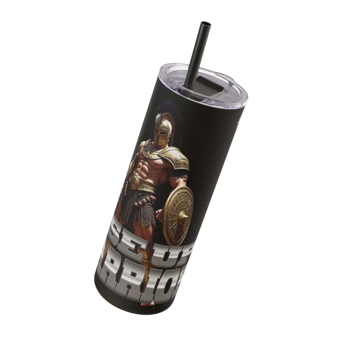 Rise Up Warrior: Mighty Warrior Trademark Design for Men, Tumbler, 20oz