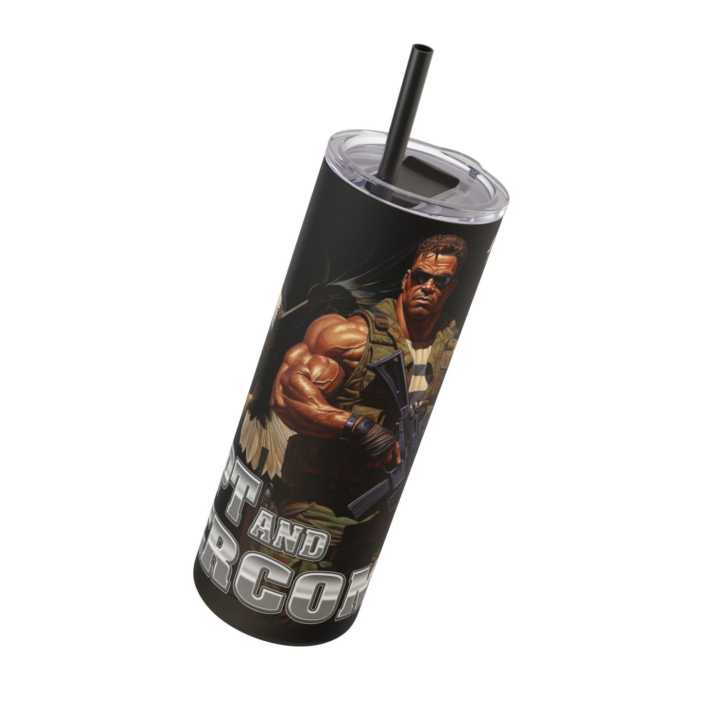 Adapt and Overcome Mighty Warrior Trademark Design Tumbler, 20oz