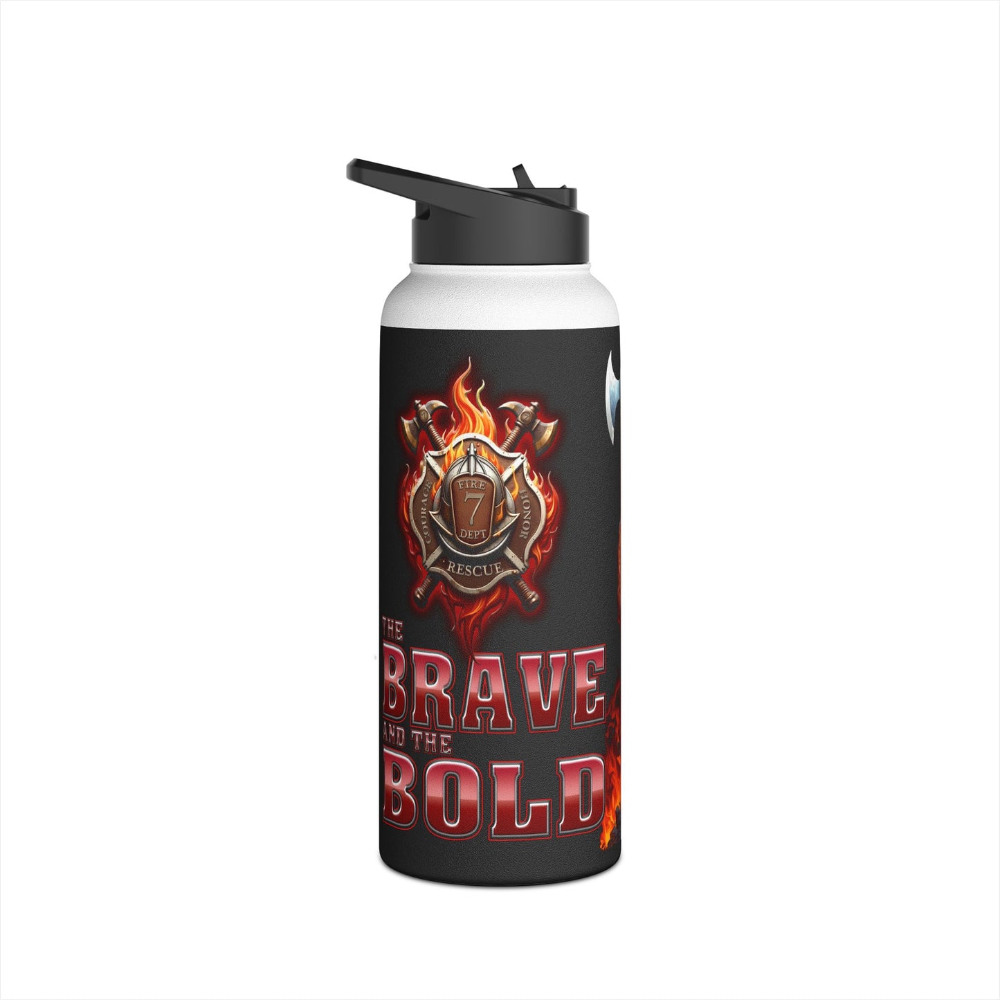 Brave and the Bold - Stainless Steel Water Bottle, Standard Lid