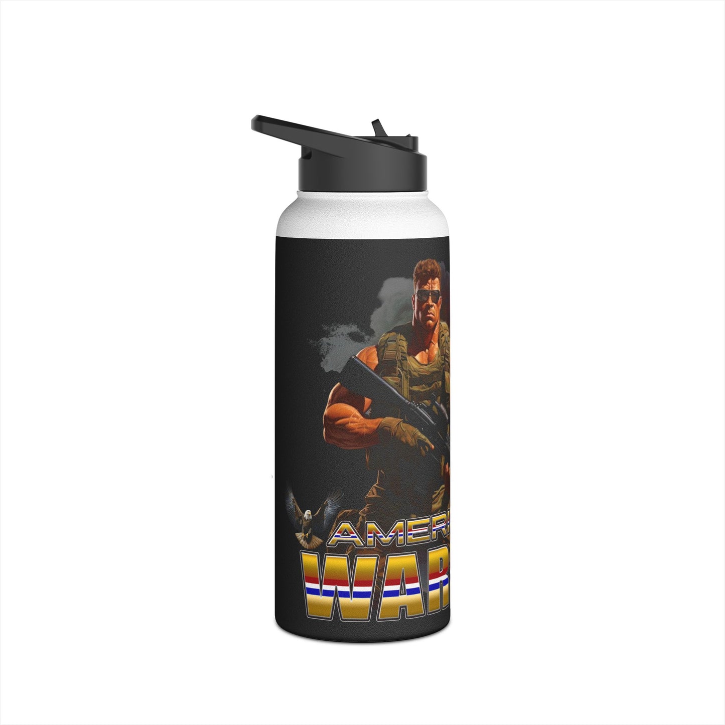 American Warriors Military Men Explosions Design, Stainless Steel