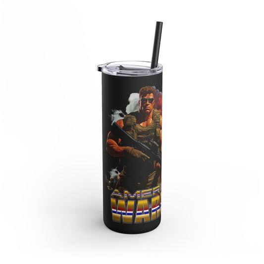 American Warriors Military Men Explosions Design, Stainless Steel Tumbler