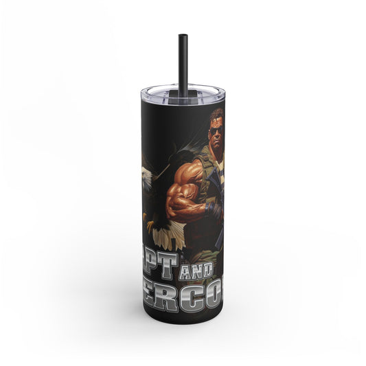Adapt and Overcome Mighty Warrior Trademark Design Tumbler, 20oz