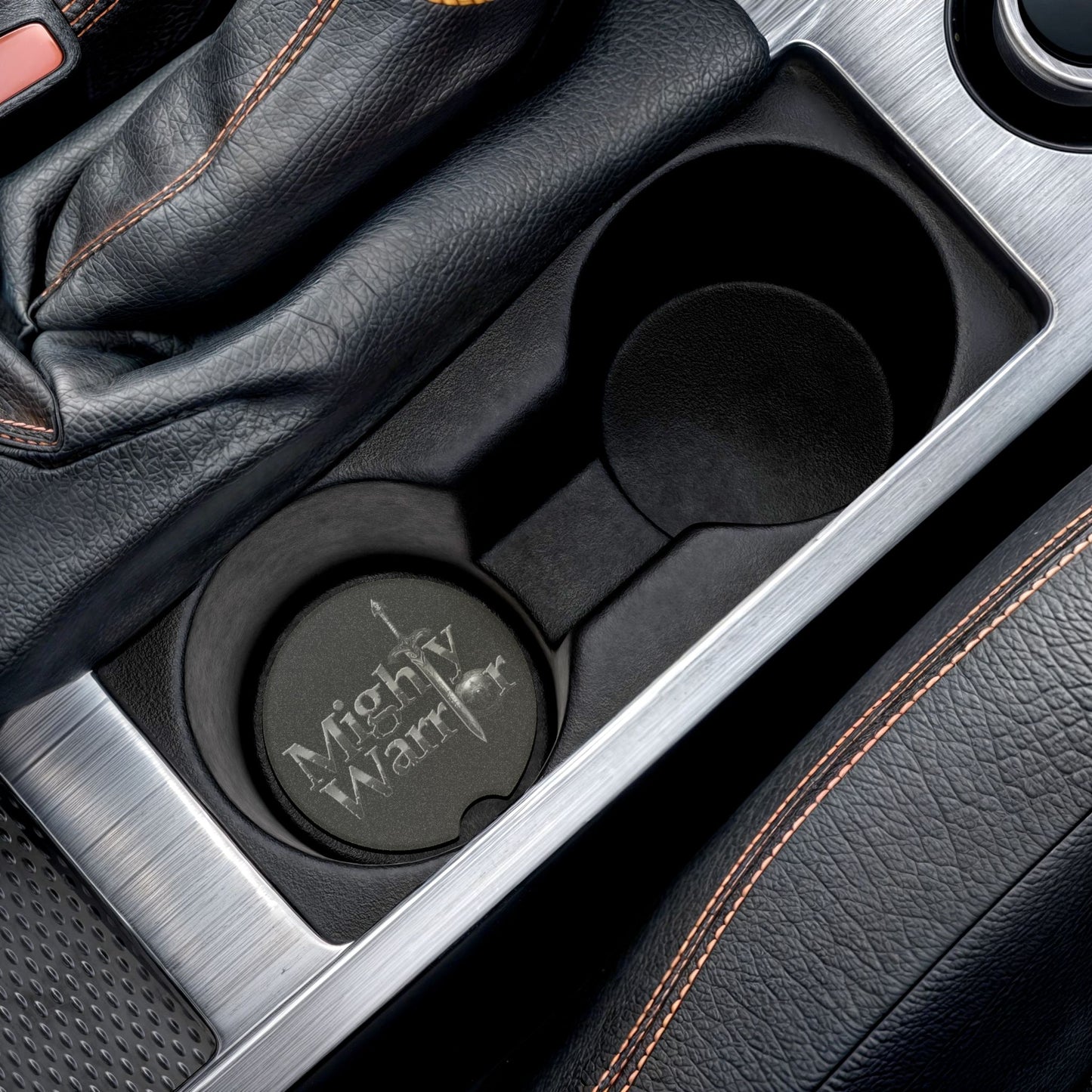 Mighty Warrior Soapstone Car Coaster, Car Accessory, Gift for Men, Dashboard Decor, Unique Car Interior, Father's Day Gift, Warrior Theme