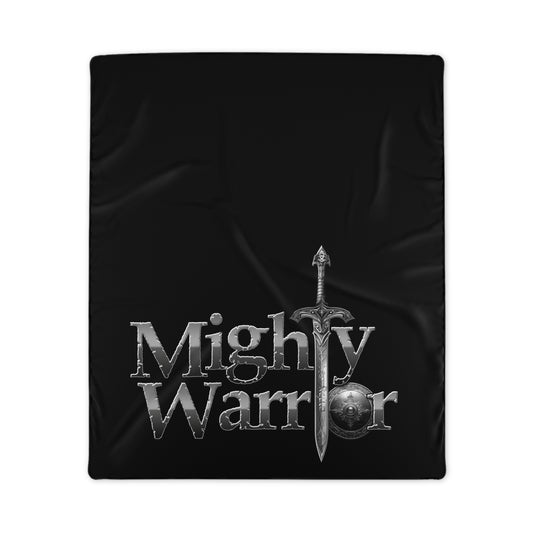 Mighty Warrior Polyester Blanket | Cozy Throw for Gamers, Perfect for Gifts, Home Decor, and Cozy Nights
