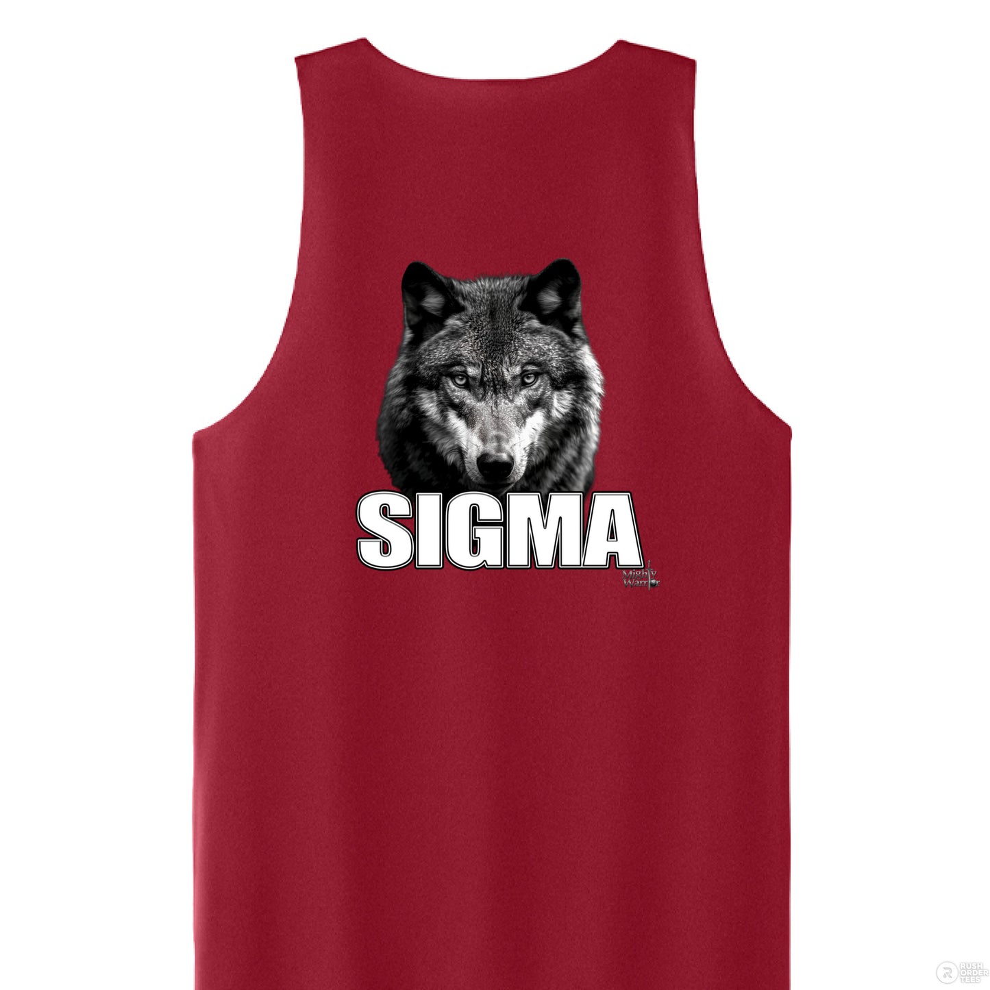 Deep Red/ White - BACK