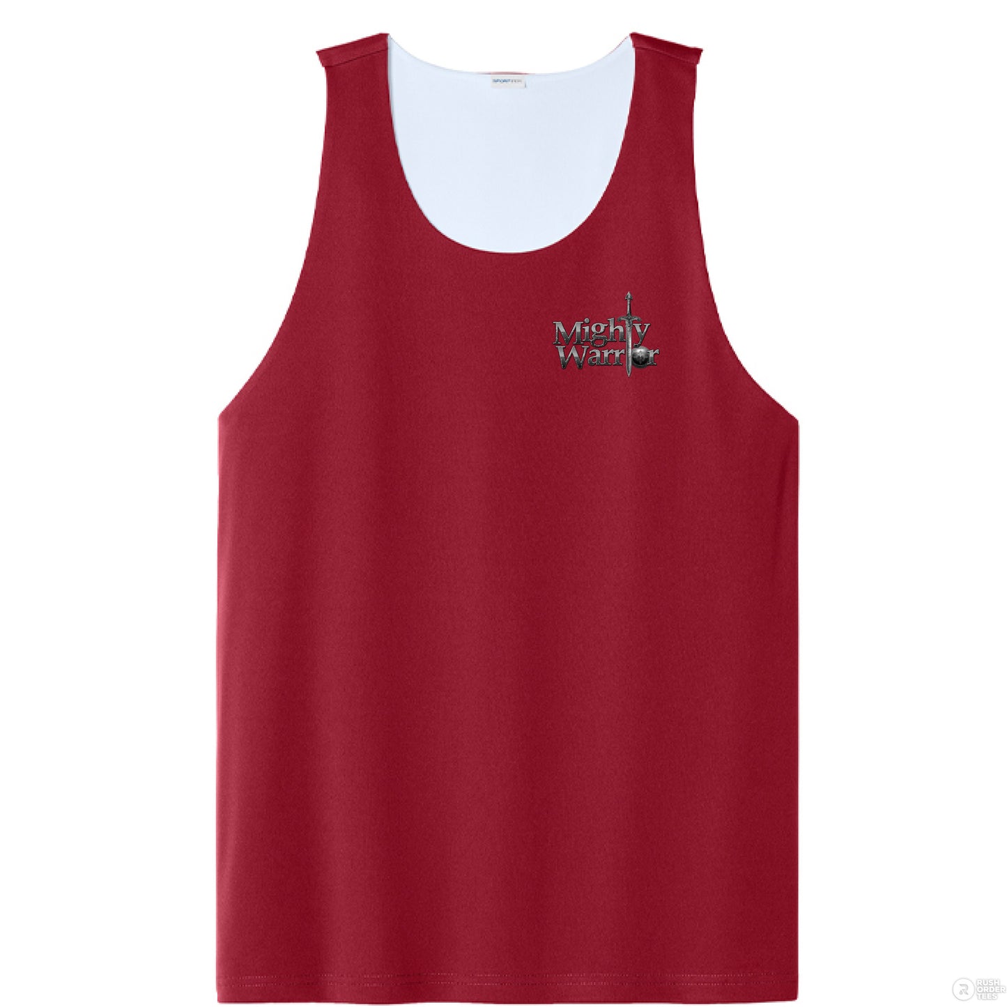 Deep Red/ White - FRONT