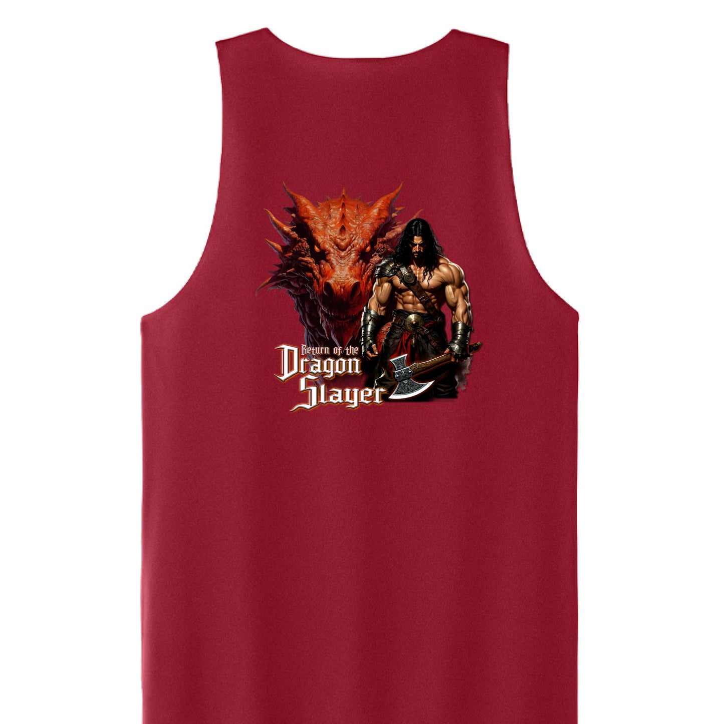 Deep Red/ White - BACK
