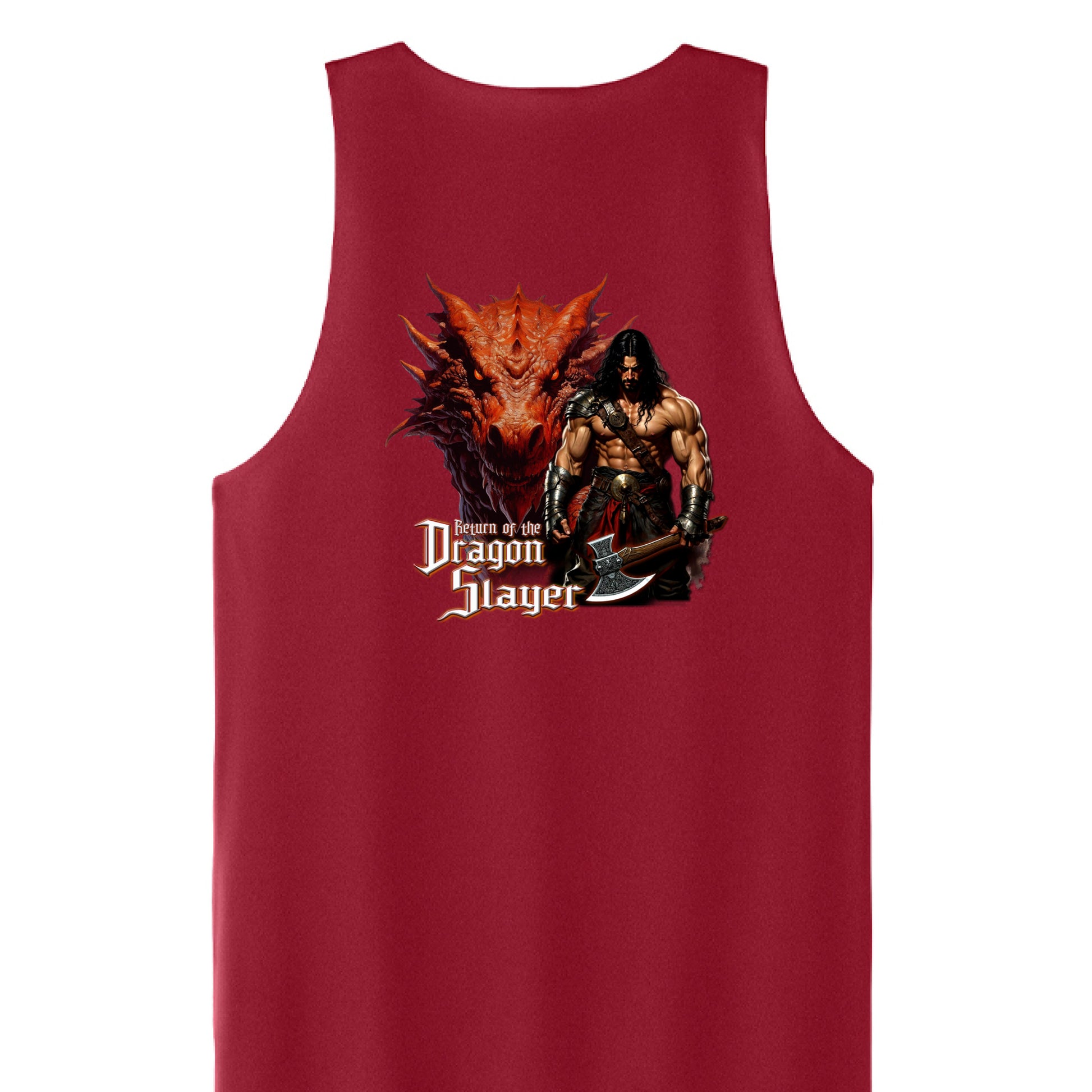 Deep Red/ White - BACK