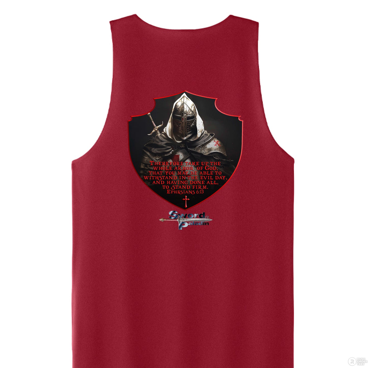 Deep Red/ White - BACK