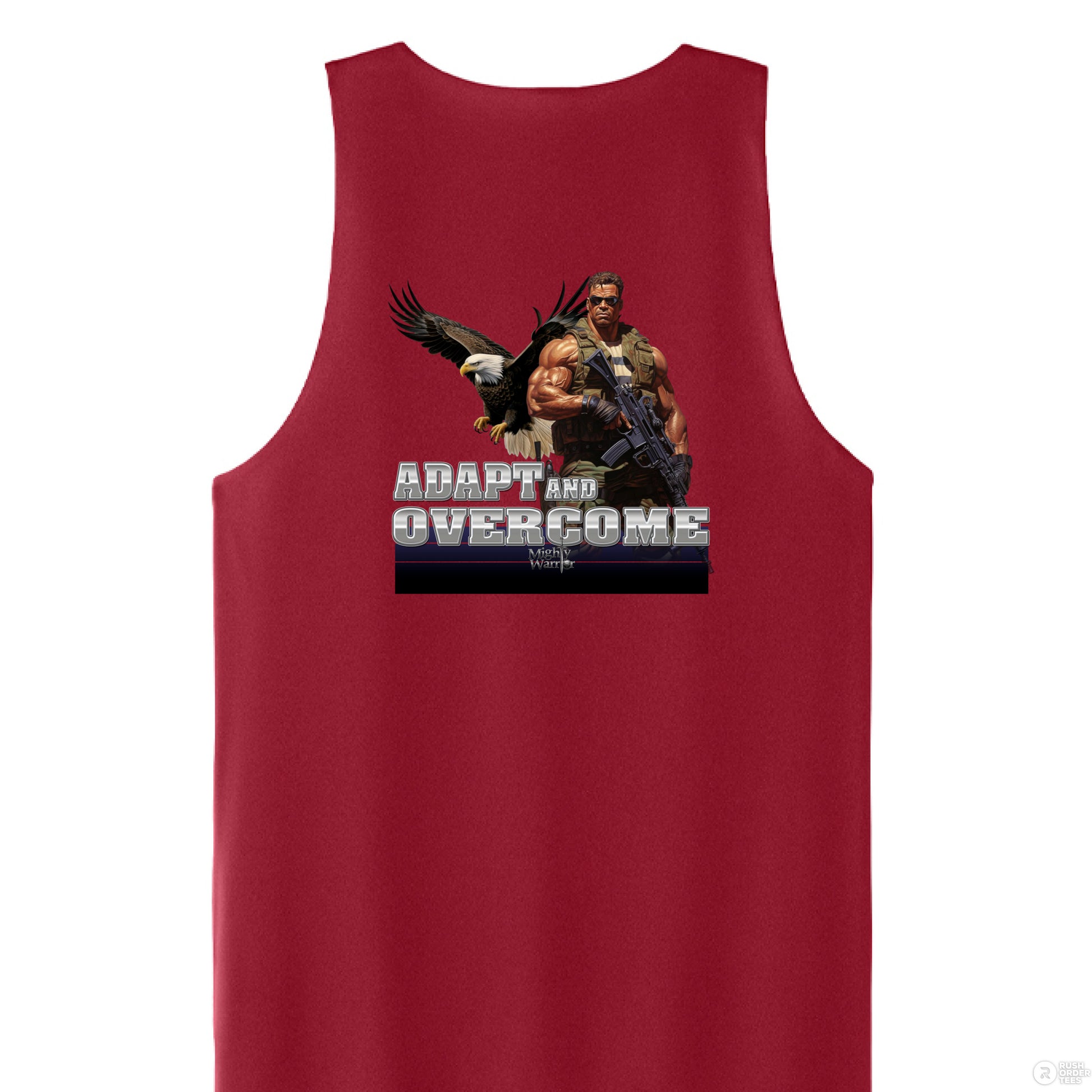 Deep Red/ White - BACK